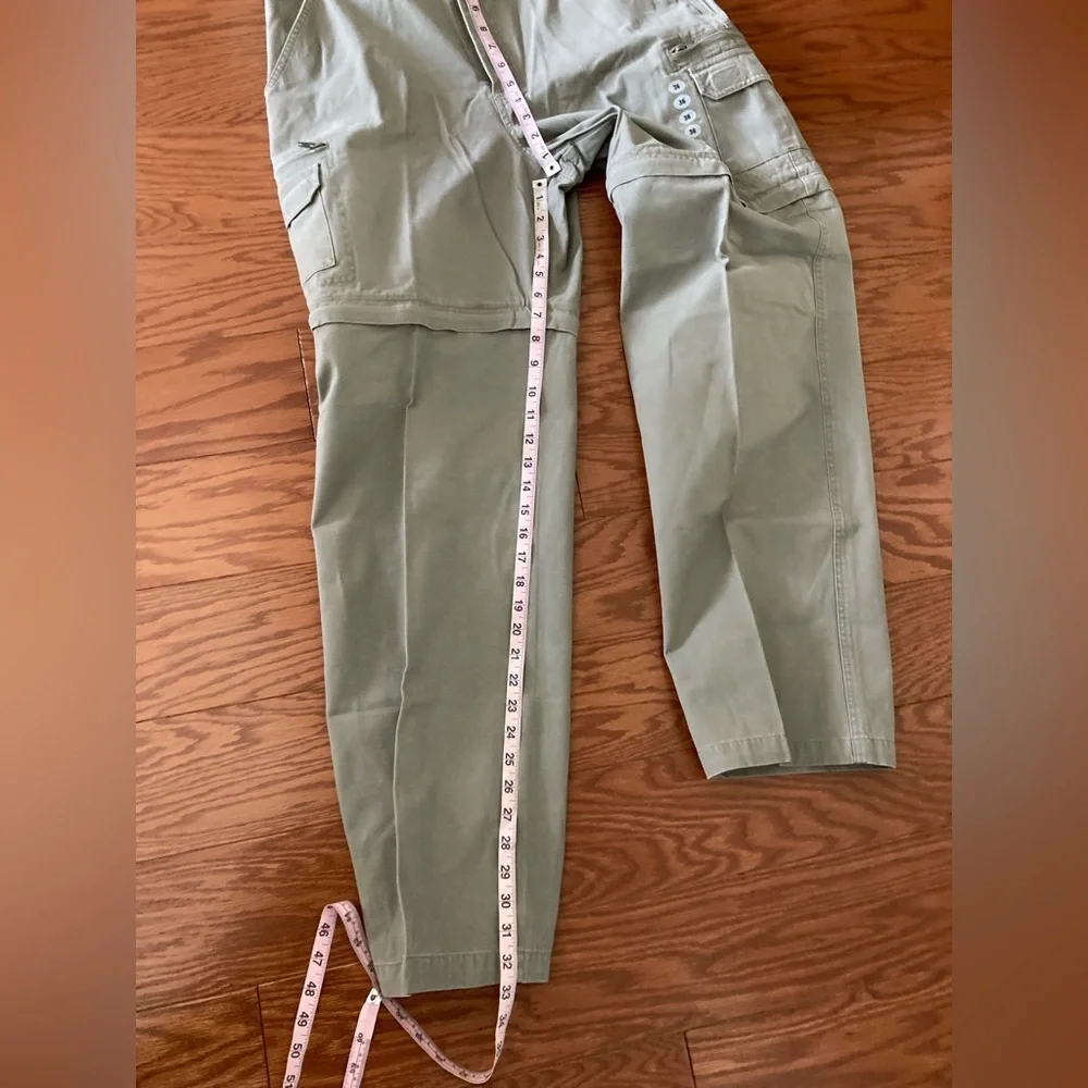 Magellan Men's Sportswear Cargo Pants Size 36 NWT Zip off legs convert shorts 36